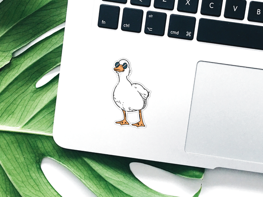 Cool Duck Waterproof Vinyl Sticker