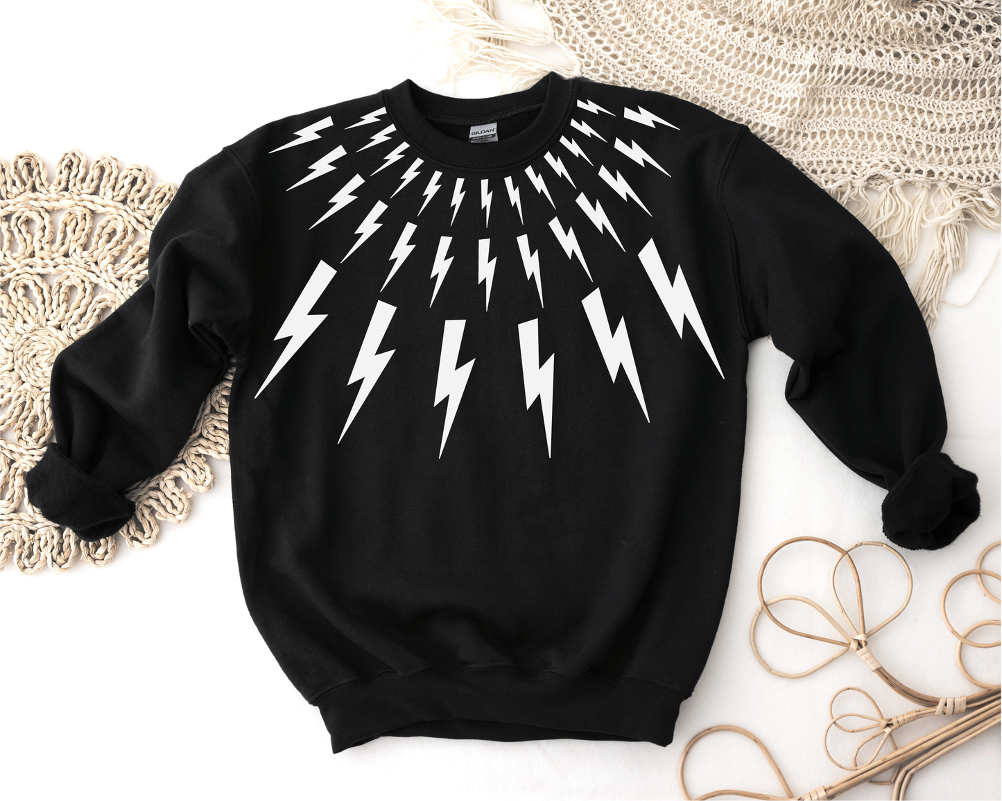 Lightning Collar Sweatshirt