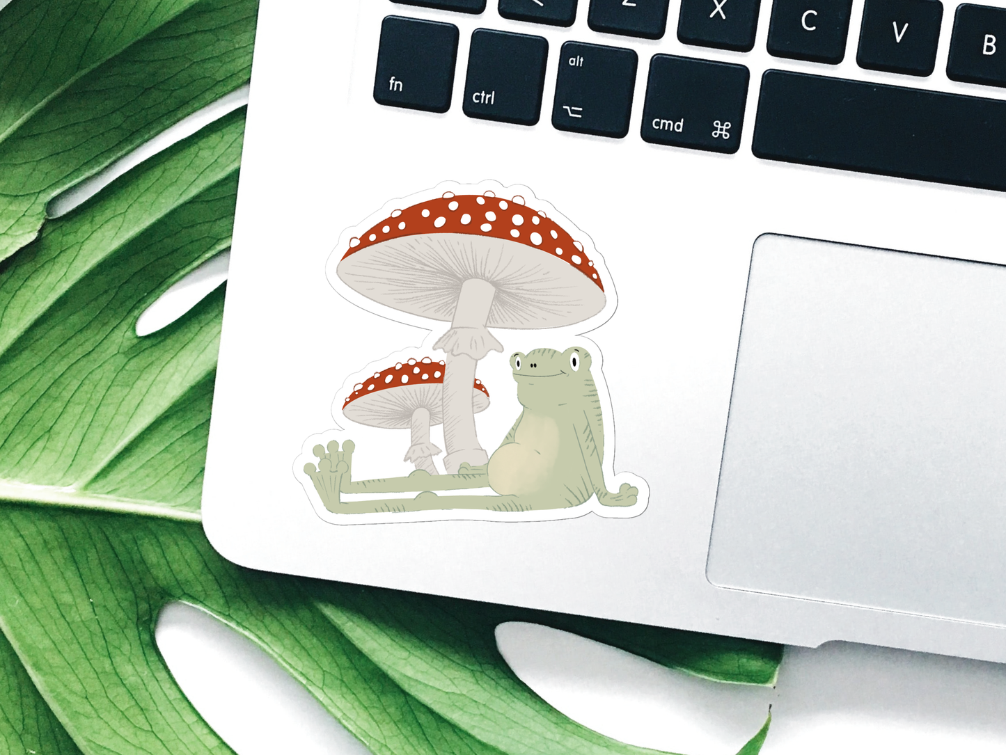 Fungi Froggy Waterproof Vinyl Sticker