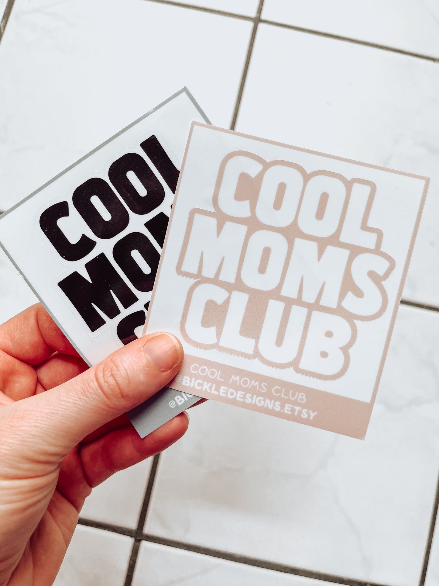 Cool Moms Club Waterproof Vinyl Sticker