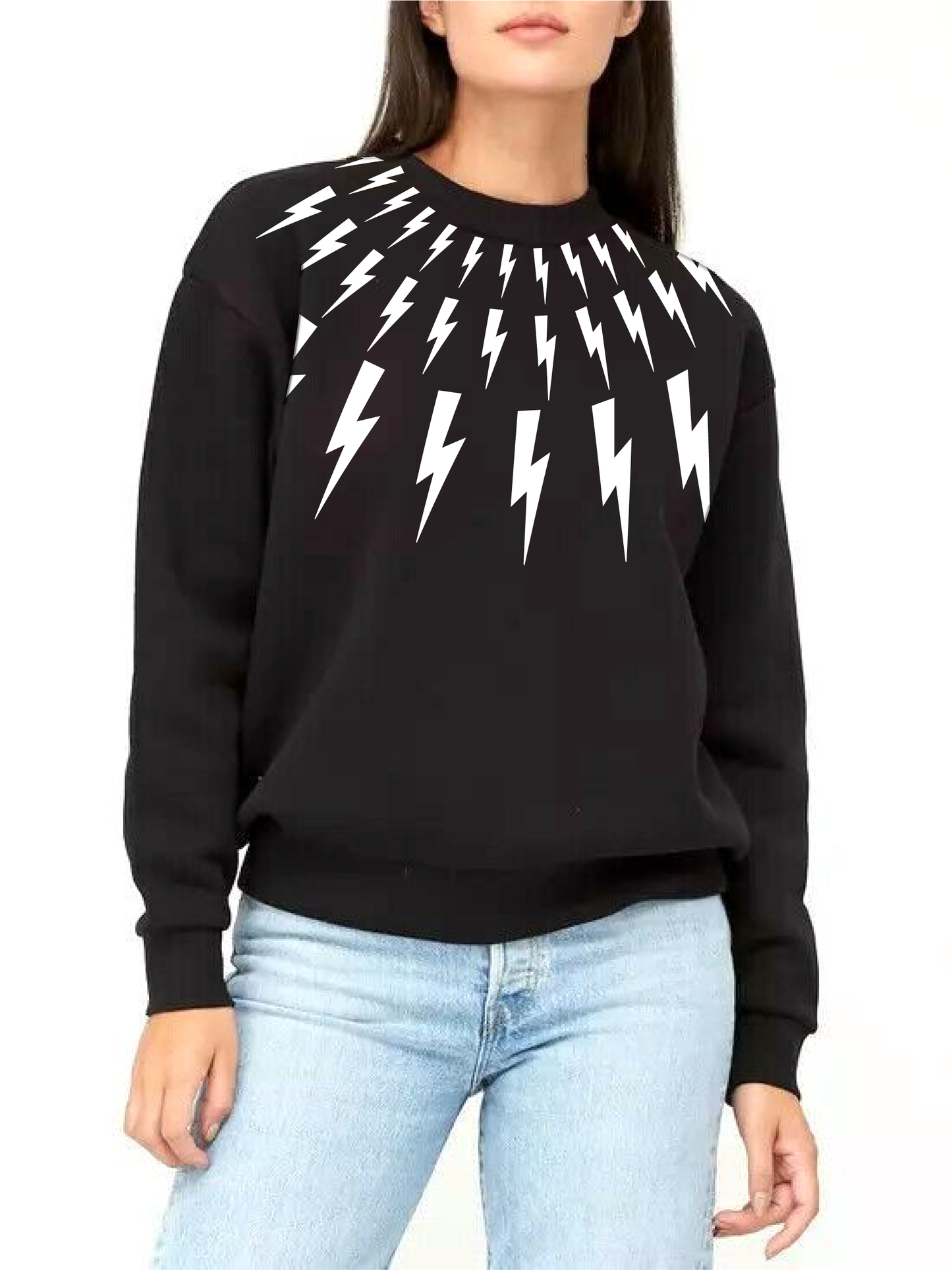 Lightning Collar Sweatshirt